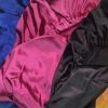 Satin Pillowcase Cover in Blue Fuchsia Pink Black Copper
